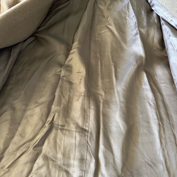 VTG Marisa Nicoli Tan Women's Long Wool Coat Ladies size 8 - Picture 5 of 13